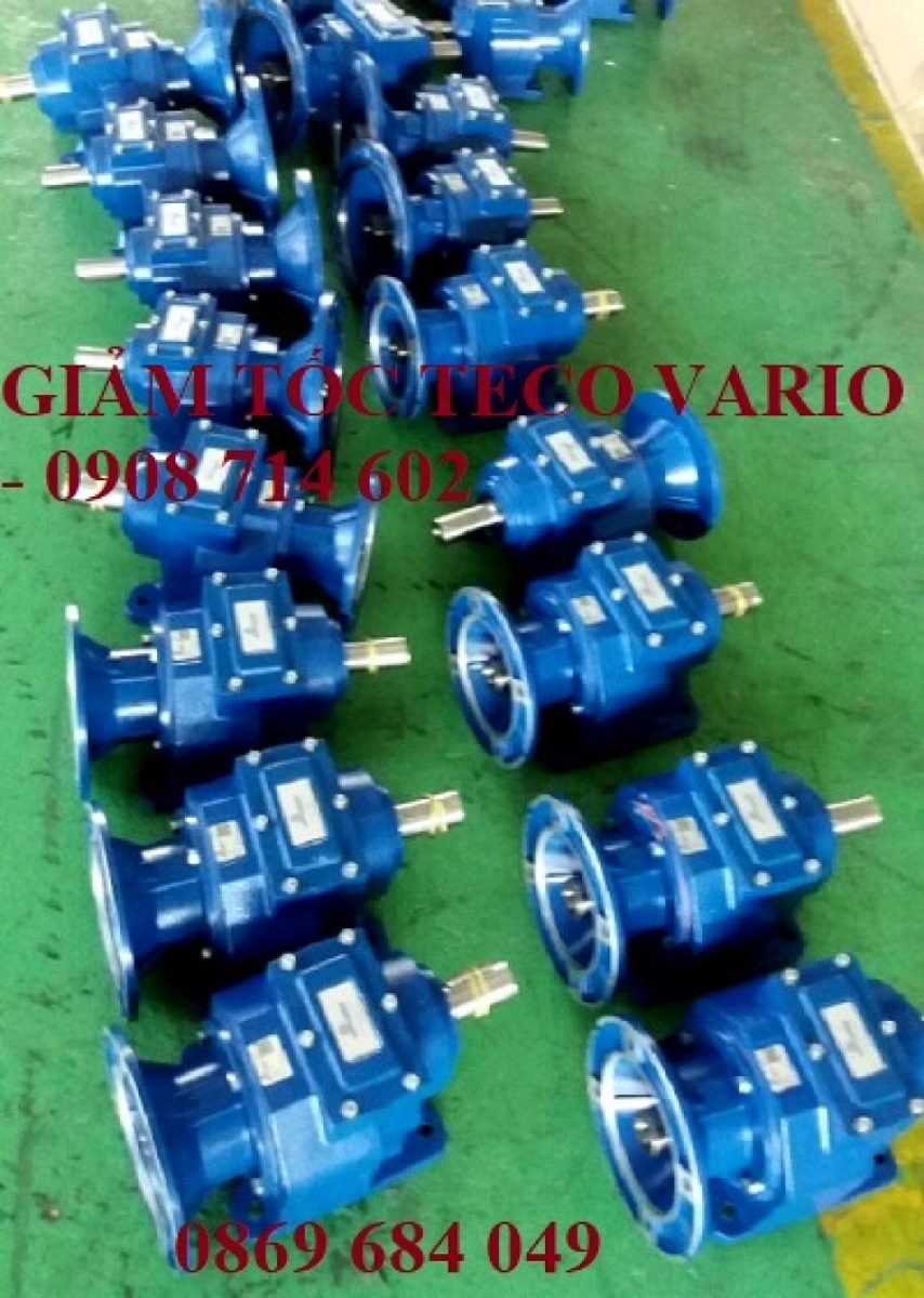ĐỘNG CƠ GIẢM TỐC TECO MOTO VARIO YTALIA, VỎ GANG H052-H142-1/30-3HP-50HP