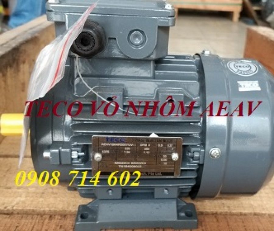ĐỘNG CƠ TECO VỎ NHÔM AEAV-4p-0.55KW-220/380V