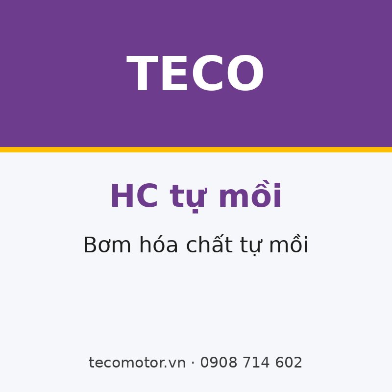 BƠM HÓA CHẤT TỰ MỒI ĐẦU NHỰA HC DÙNG ĐỘNG CƠ TECO