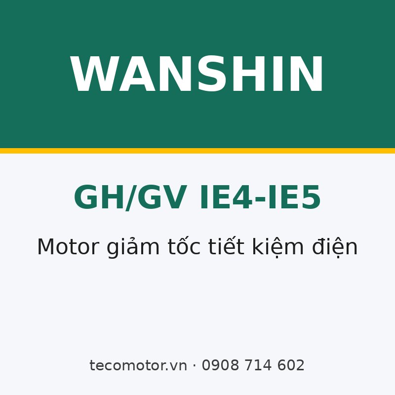 MOTOR GIẢM TỐC NAM CHÂM VĨNH CỬU WANSHIN IE4 / IE5